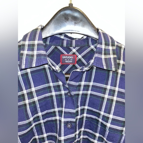 Untuckit Button Up Boys Size 2 Long Sleeve Blue - Picture 2 of 4